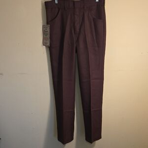 Vintage Men's Brown Everyday Pants. Definitely Polyester.